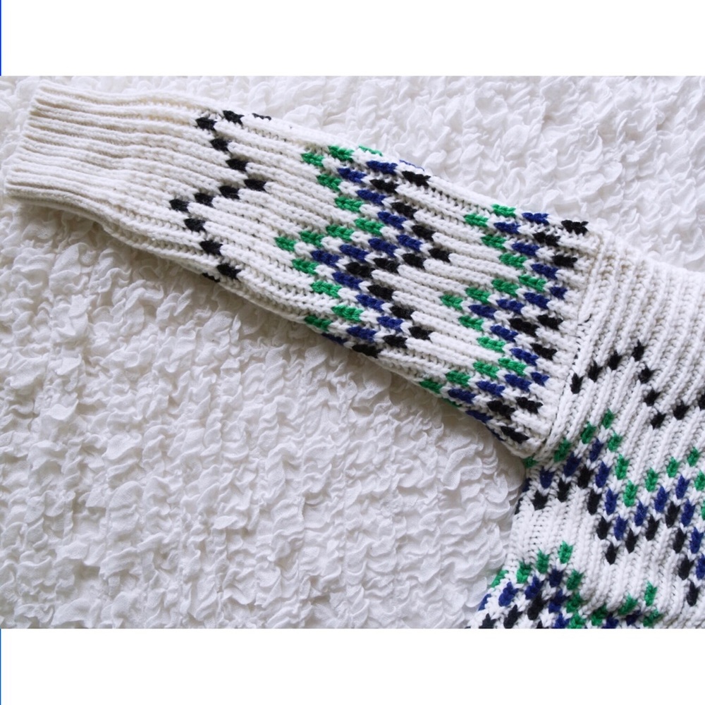 MAJE Massimo Chevron Chunky Rib-Knit Sweater - Picture 10 of 13